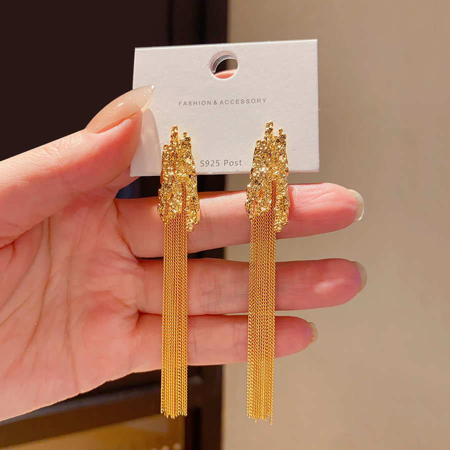 2025年新款优雅气质长款流苏耳环女高级感小众复古冷淡风耳坠耳饰,饰品/流行首饰/时尚饰品新,耳环,淘宝优惠券,粉丝福利购,淘宝优惠卷