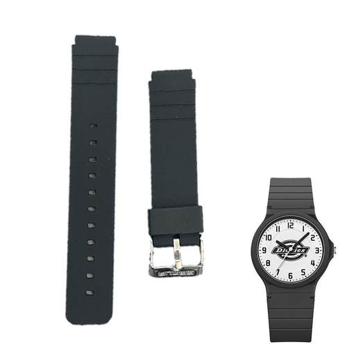 适用于Dickies手表带FILA配件TPU耐用表带凸口学生6641防水CL-538