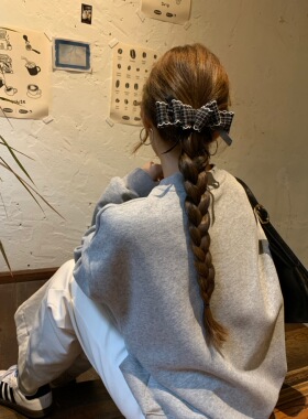 韩国2025新款高级感气质丝绒蝴蝶结发夹发饰头饰弹簧夹抓夹发箍