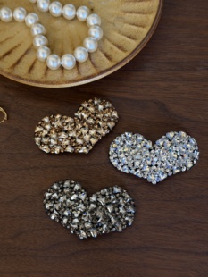 上新减5 高级感韩国东大门超闪爱心发夹侧边夹bb夹发饰刘海夹