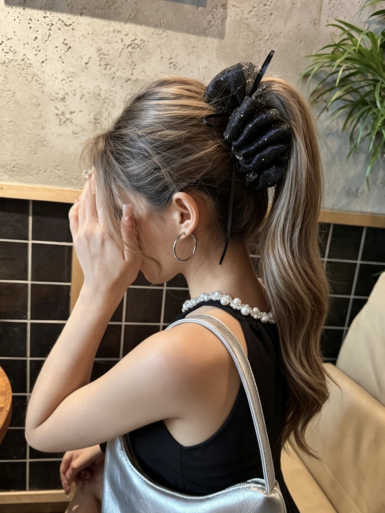 韩国进口发饰女高级感发夹头饰发卡发饰云朵香蕉夹竖夹头饰高马尾