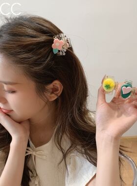 【L ACC 7月21日10点上架 上新减5】韩国东大门花朵小抓夹刘海夹