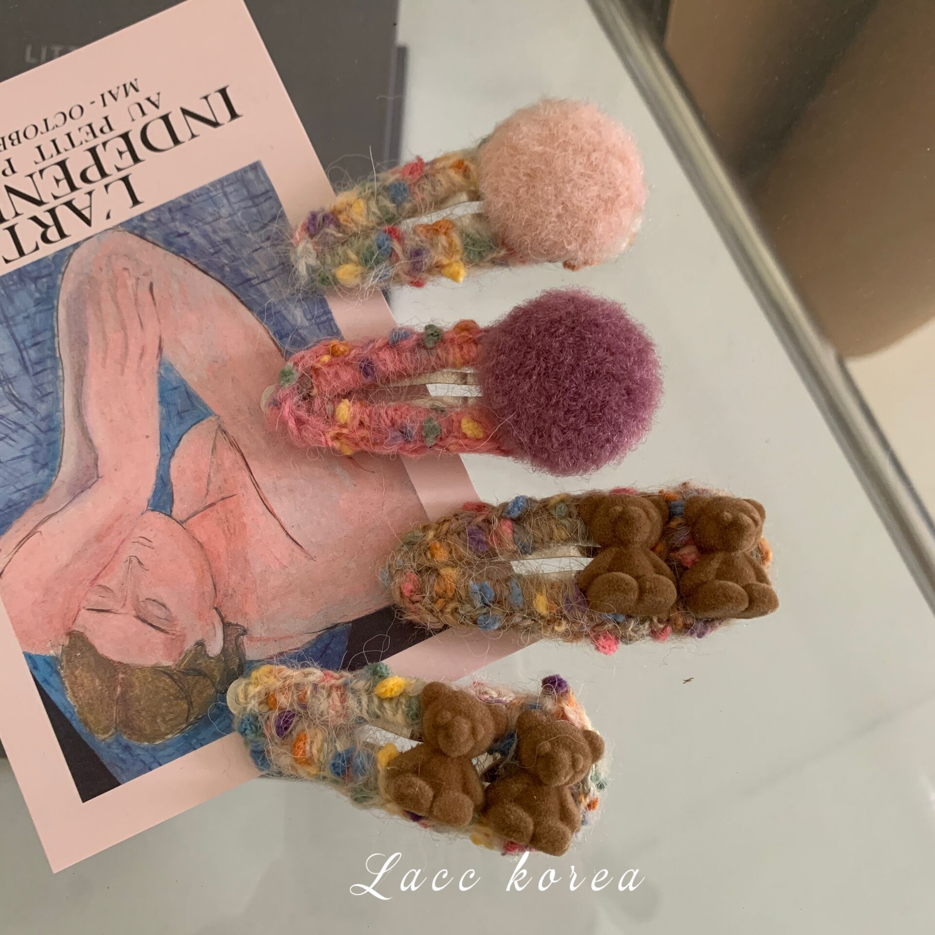 发夹日韩彩色杂线侧边夹发饰