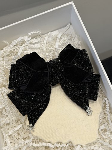 韩国高级轻奢发夹抓夹2026新款高级丝绒蝴蝶结发夹头饰弹簧夹顶夹