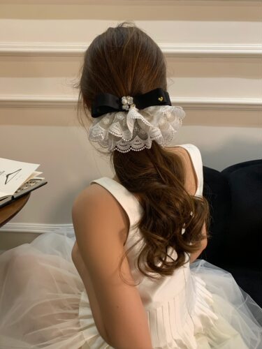 韩国春夏新款蕾丝发夹女2026新款高级感气质发饰弹簧夹发夹后脑勺