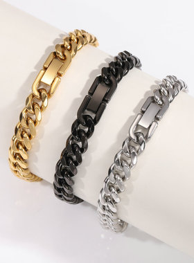 诗予饰古巴手链男士六面磨多规格