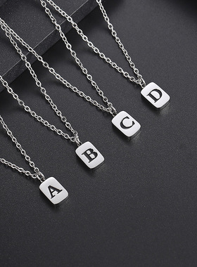 诗予饰26字母项链情侣物语锁骨链