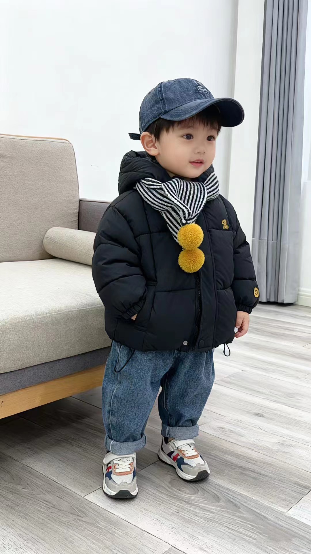 男童棉服2025新款儿童冬季加厚超柔加棉保暖棉衣外套宝宝冬装棉袄