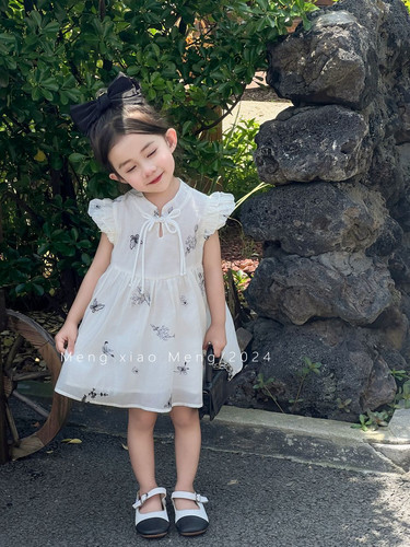 女童连衣裙夏季2024新款儿童洋气中国风旗袍裙子宝宝夏装公主裙潮