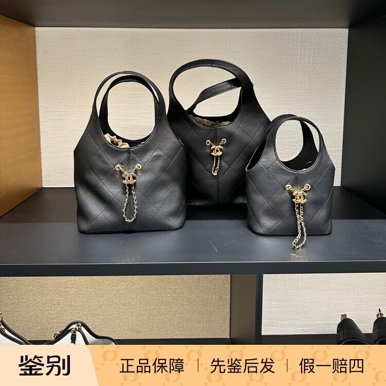 奢店代购 2026p 新款正品 CHANEL/香奈儿 百搭牛皮菜篮子购物包