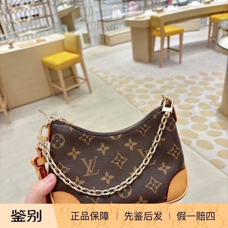奢店2025新款 LV/路易威登 NANO BOULOGNE 迷你牛角单肩包 M25519