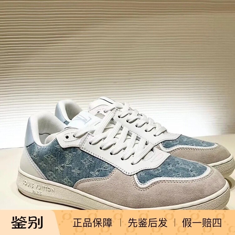 STADIUM牛仔布拼接运动鞋1AD2RF