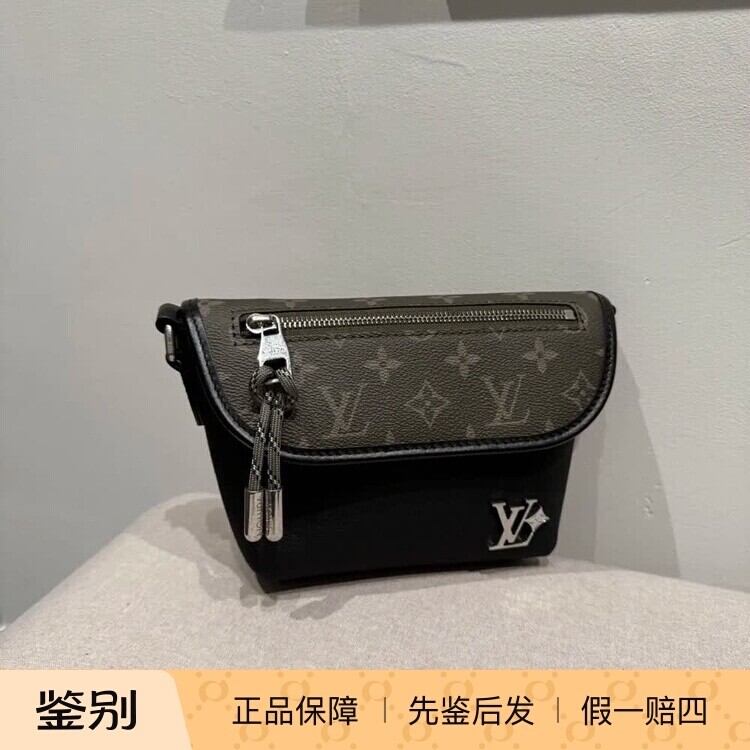 新款奢店代购 2025 LV/路易威登 PULSE 拼色邮差包 M12618 M12625