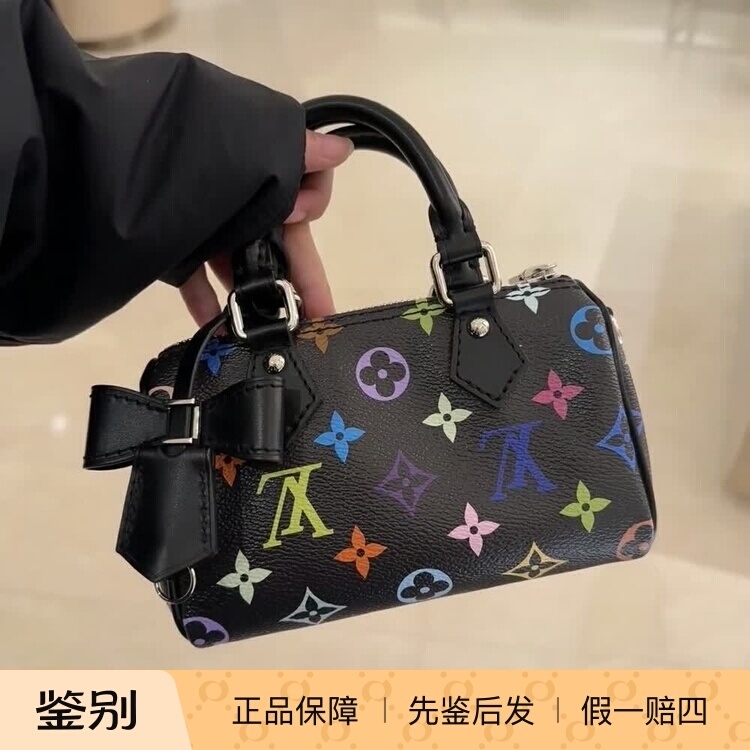 奢店 2025新款 LV/路易威登 村上隆联名NANO SPEEDY 手袋 M13391