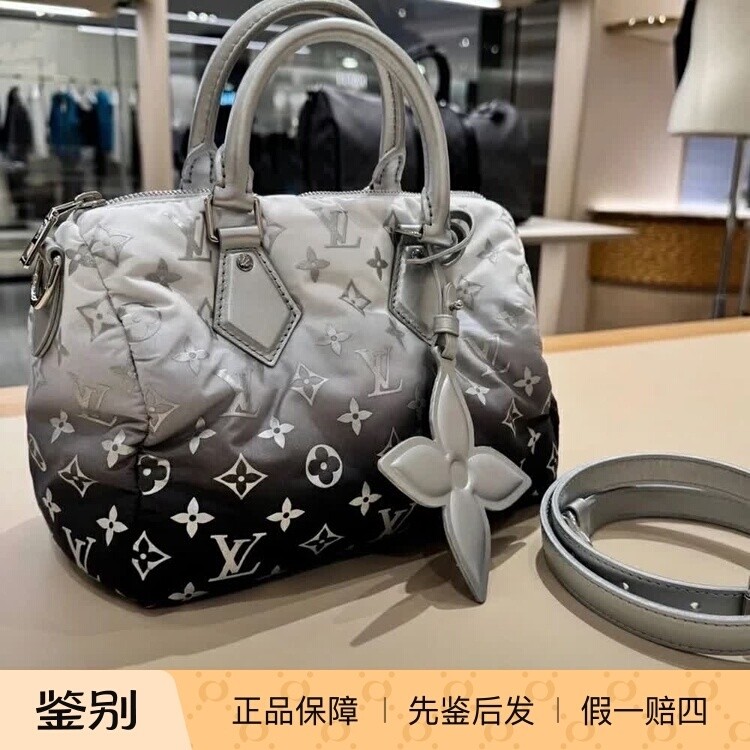 新款 奢店 2024 LV/路易威登 SPEEDY 25 渐变羽绒手袋 M11848