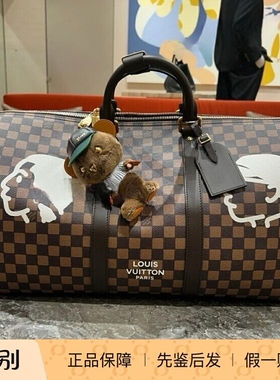 奢店2025新款 LV/路易威登 x NIGO 菲董KEEPALL 50 旅行袋 N40799