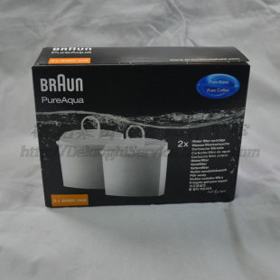 滤芯 博朗咖啡机活性炭过滤器 博朗咖啡机水过滤器2只装 BRAUN