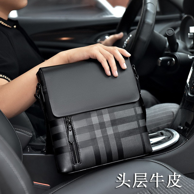 Chuongkaiye头层牛皮单肩包男