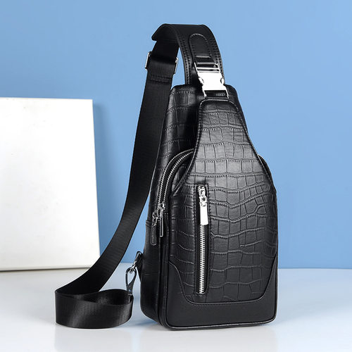 Chuongkaiye新款真皮胸包男高档