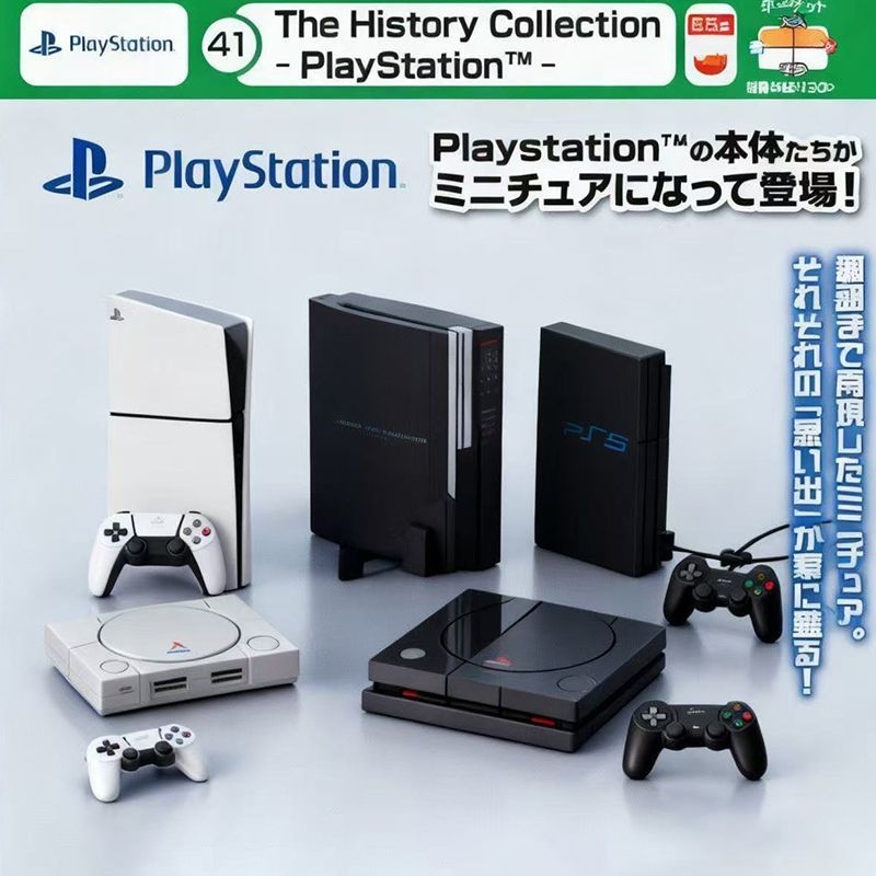 多美 索尼 游戏机 微缩 摆件 扭蛋 预定金 PS5 PS2 SONY