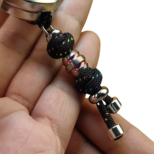 钛合金彩钛吊坠EDC推牌挂绳刀坠