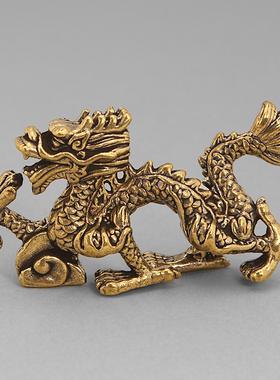 黄铜复古茶宠庭院办公桌摆件