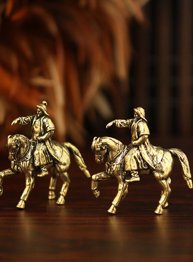 黄铜成吉思汗迷你摆件