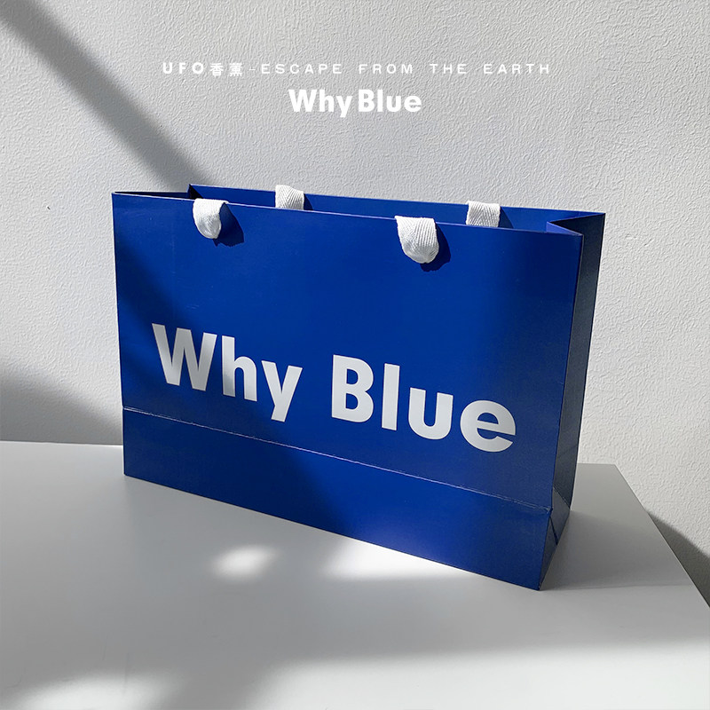 whyblue克莱因蓝高级感生日礼物伴手礼手提袋whyblue香薰