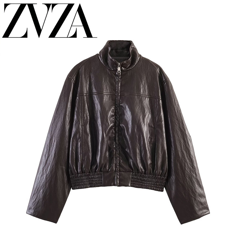 ZA 夏季新款 ZV女装 欧美风 时尚百搭简约飞行员夹克外套 6318041