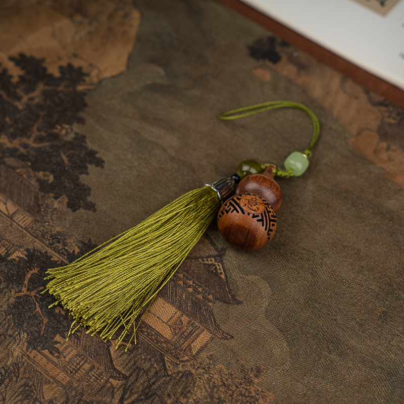 花梨木葫芦香囊小挂坠