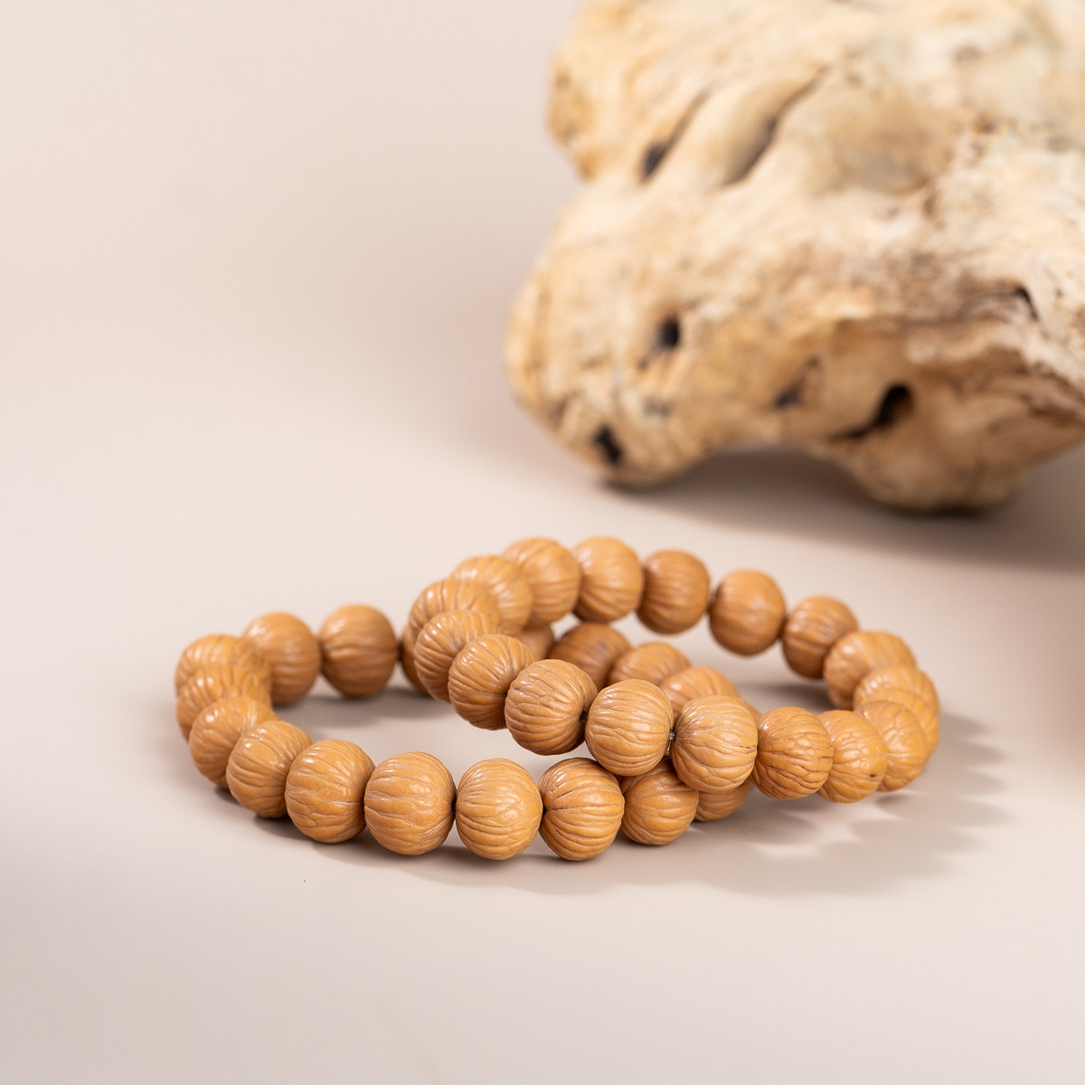 猴头菩提15mm左右原桩单圈手串素串简约小众设计男女同款