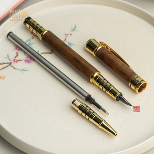 金丝楠木签字笔黑盒装
