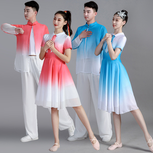 中学生合唱团现代青春活力表演演出服红领巾舞蹈服装开场舞连衣裙