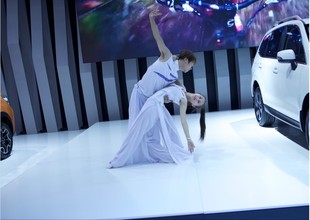 男款现代舞蹈双人舞演出服拉丁舞蹈服现代走秀服表演服车展服定做