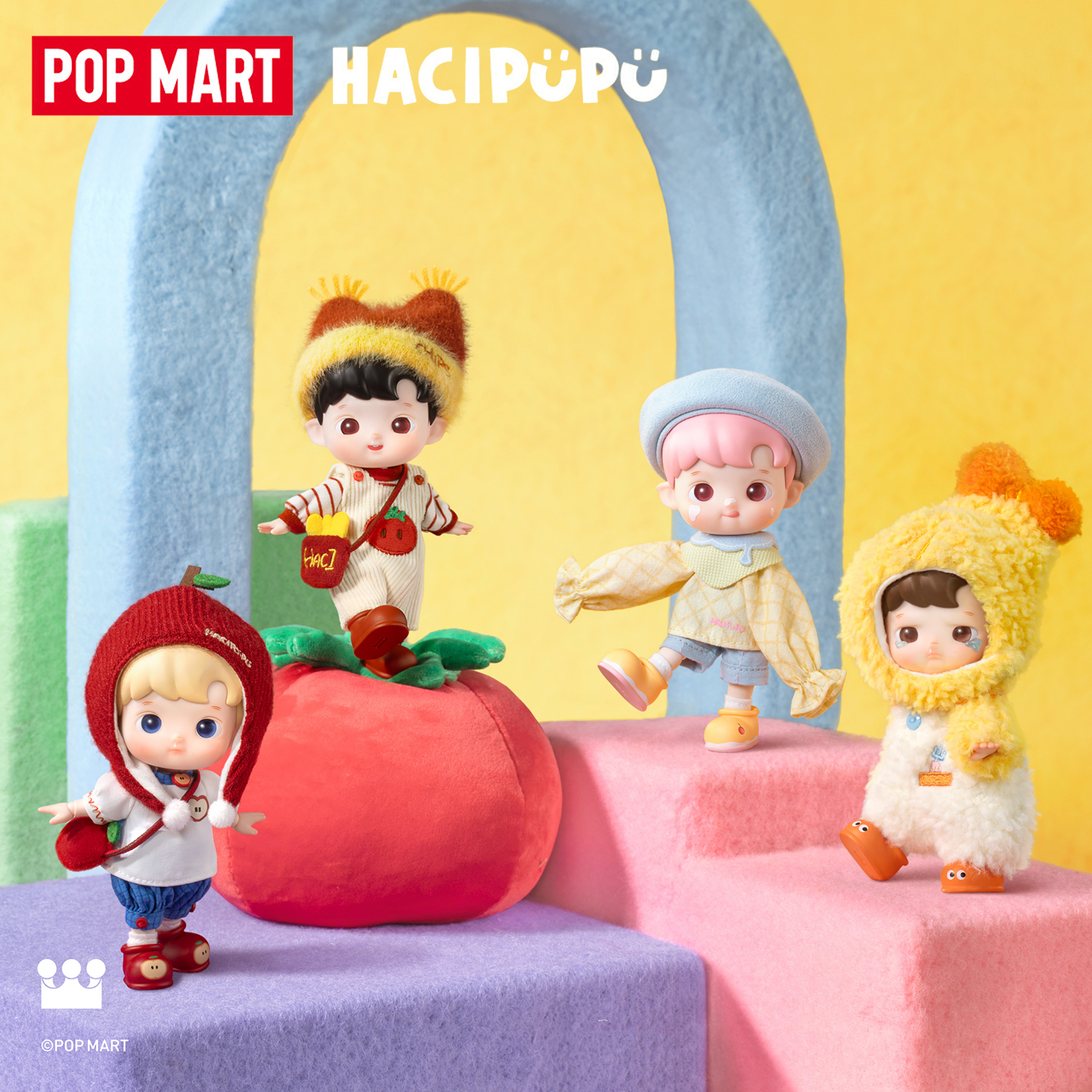 POPMART泡泡玛特HACIPUPU小馋包系列1/12可动人偶盲盒手办礼物