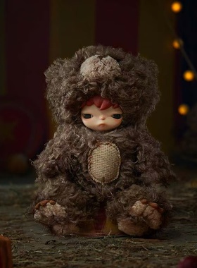 POPMART泡泡马特Hirono小野熊搪胶毛绒公仔潮流礼品礼物摆件