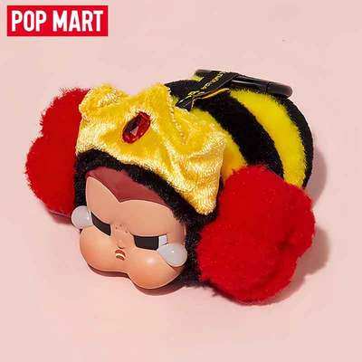 POPMART泡泡玛特Crybaby哭娃飞天小女警联名系列搪胶毛绒挂件潮玩