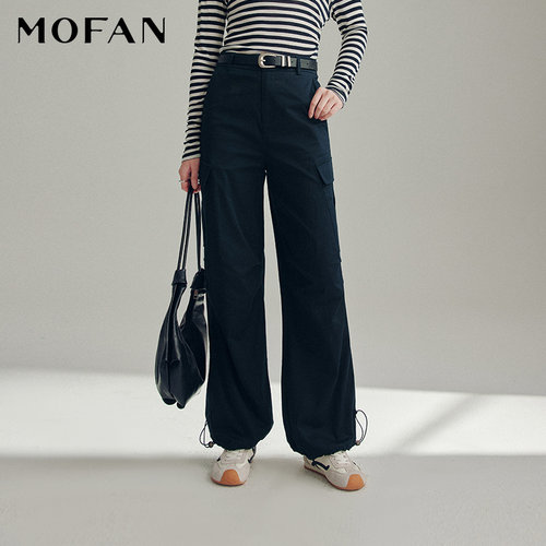 MOFAN摩凡秋新款暮色蓝休闲裤