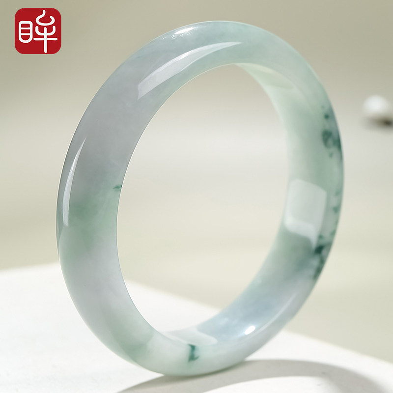 印象眸天然A货翡翠手镯女款玉石镯子玉镯送妈妈送女友生日礼物