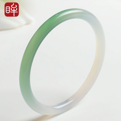 印象眸远山黛玉髓手镯玉石玉镯子