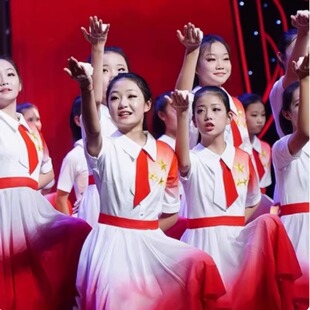 六一儿童节合唱演出服小学生歌唱祖国朗诵演讲比赛大合唱团表演服