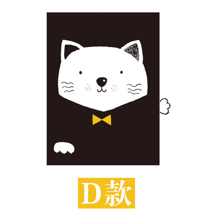 简约ins动物头像照片墙贴纸北欧风格装饰创意客厅卧室儿童房贴画