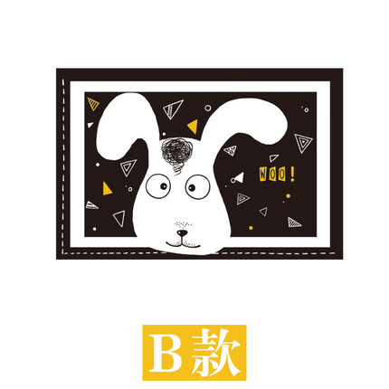 简约ins动物头像照片墙贴纸北欧风格装饰创意客厅卧室儿童房贴画