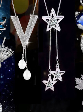 秋冬搭配打底衫的项链衣服配饰卫衣毛衣链轻奢高级感大气高档百搭