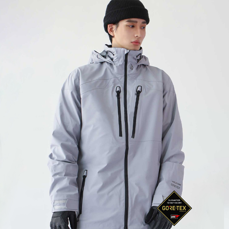 21冬季钻石volcom单板滑雪服滑雪男女薄goretex三层防水透气GUCH