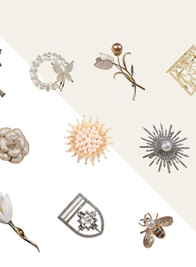 首饰展示盘组合样板间衣帽间饰品胸针别针装饰衣柜陈列梳妆台软装