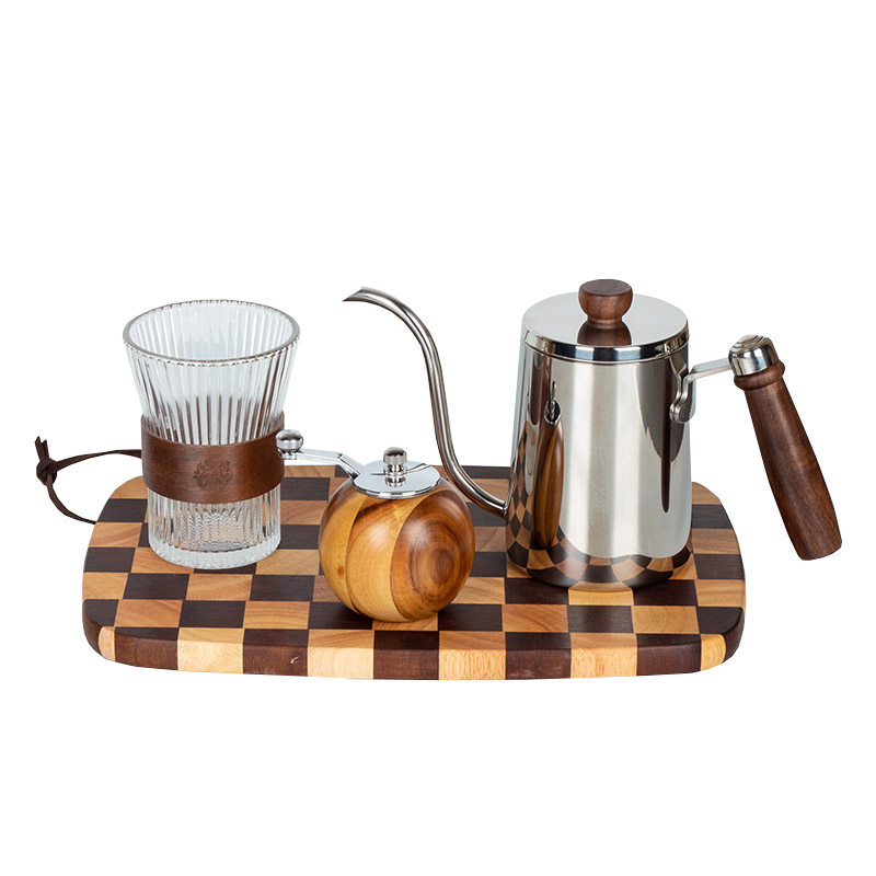 样板房厨房咖啡主题摆件手冲壶咖啡豆密封罐售楼处水吧台厅装饰品