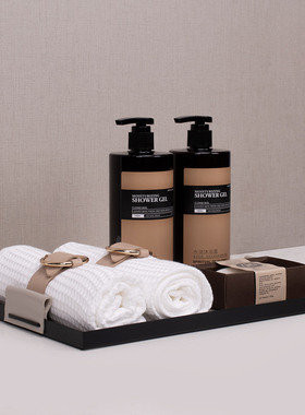 星韵【卫浴托盘组合】样板间卫生间浴室洗手台毛巾沐浴露道具摆件