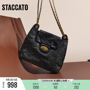 思加图冬季 通勤绗缝包托特包单肩斜挎包背提包女X8320DX5 新款