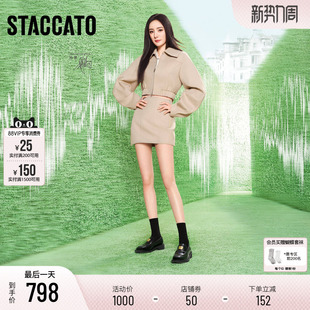 ERC05AA5 小皮鞋 思加图新款 小金砖英伦爵士乐福鞋